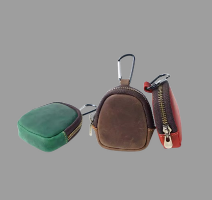 Crazy Horse Leather Coin Wallet